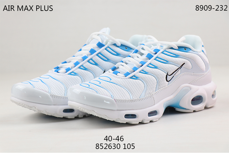 2020 Nike Air Max TN Plus White Baby Blue Shoes - Click Image to Close